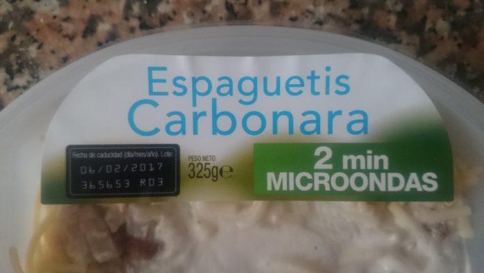 Espaguetis Carbonara Mercadona