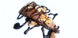 Receta de brownie de chocolate con nueces