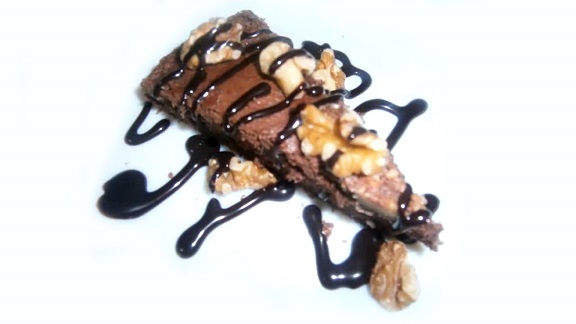 Receta de brownie de chocolate con nueces