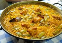 Receta de paella valenciana de pollo